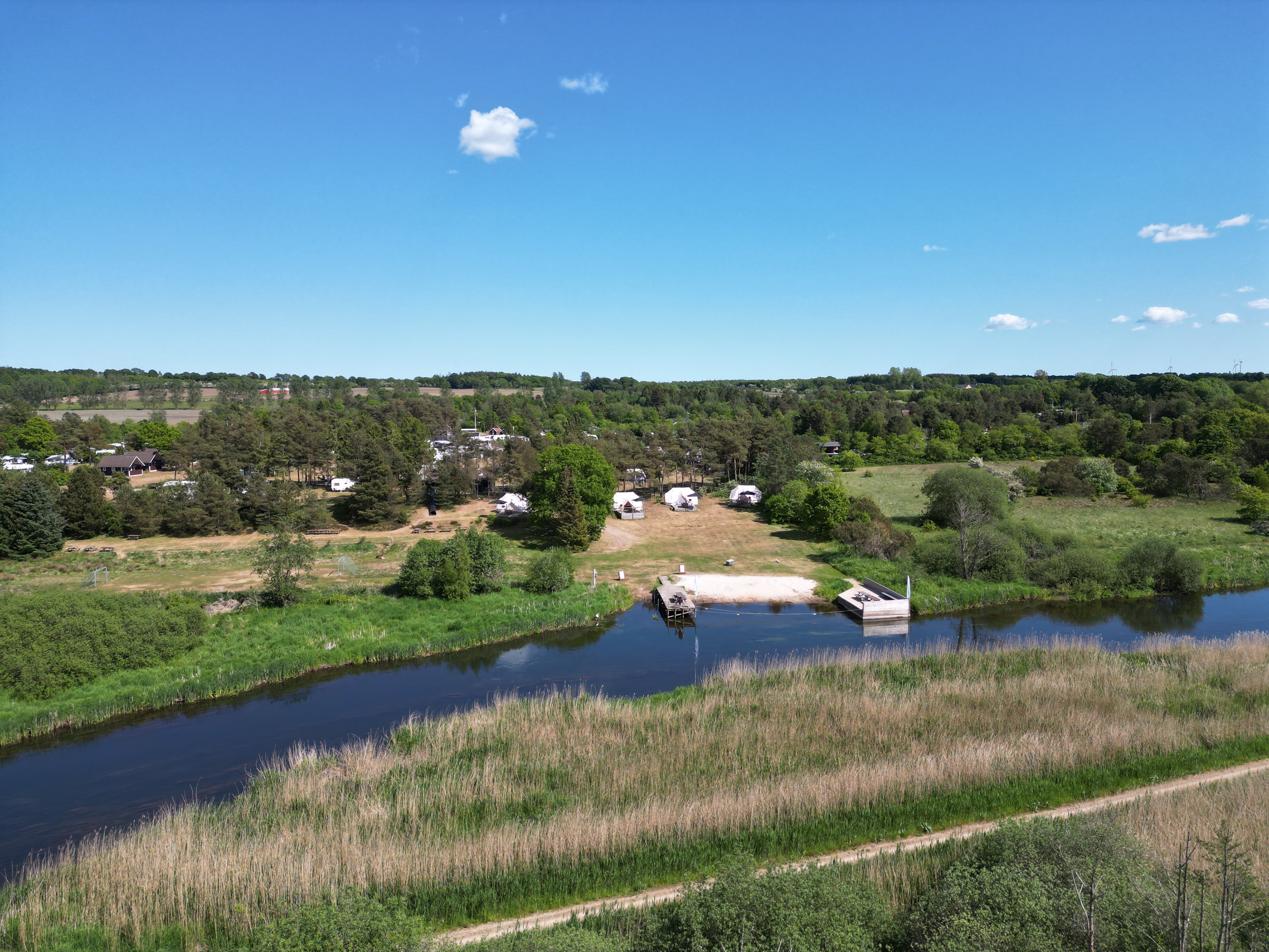 Campingplads i naturen